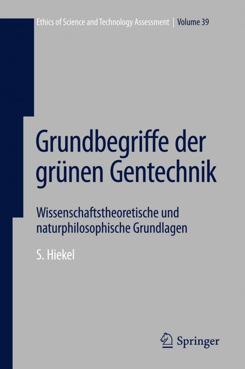 Cover of the book Grundbegriffe der grünen Gentechnik by Susanne Hiekel, Springer Berlin Heidelberg