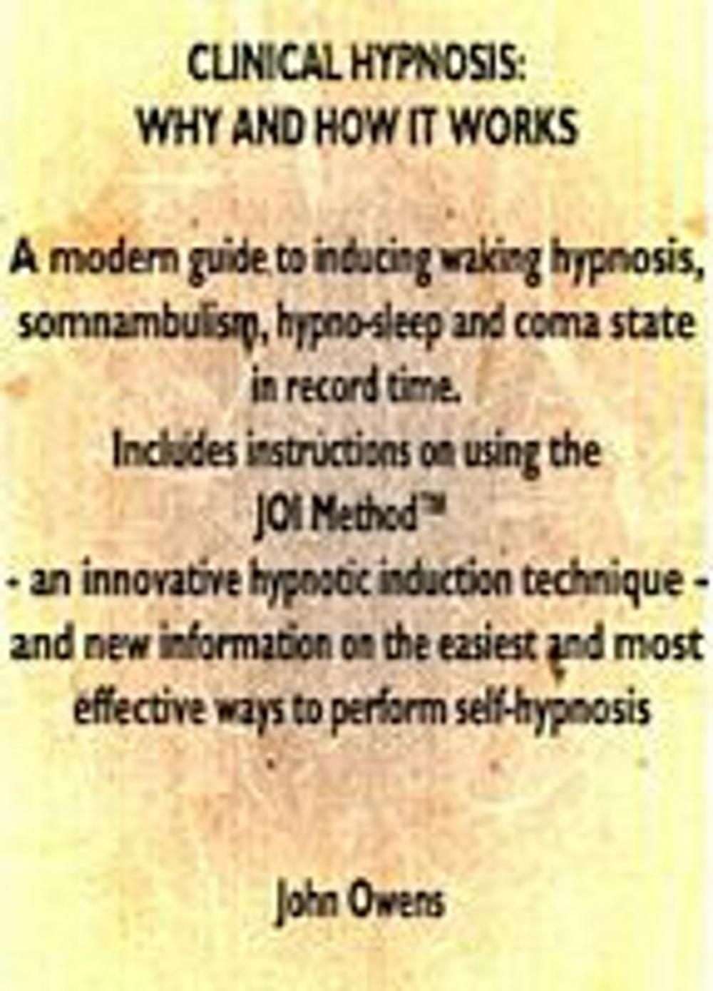 Big bigCover of Clinical Hypnosis: Why and How It Works?