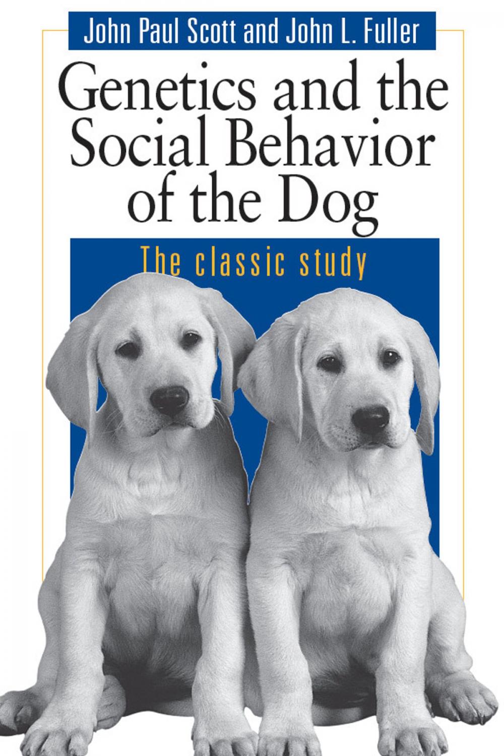 Big bigCover of Genetics and the Social Behaviour of the Dog