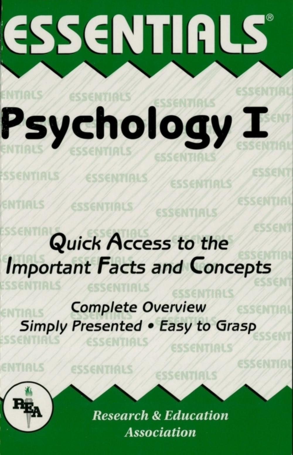 Big bigCover of Psychology I Essentials