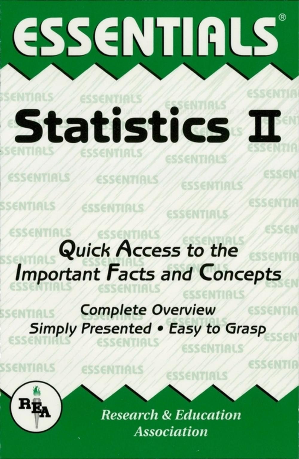 Big bigCover of Statistics II Essentials