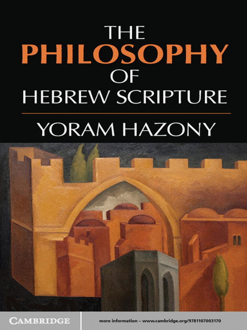 Big bigCover of The Philosophy of Hebrew Scripture