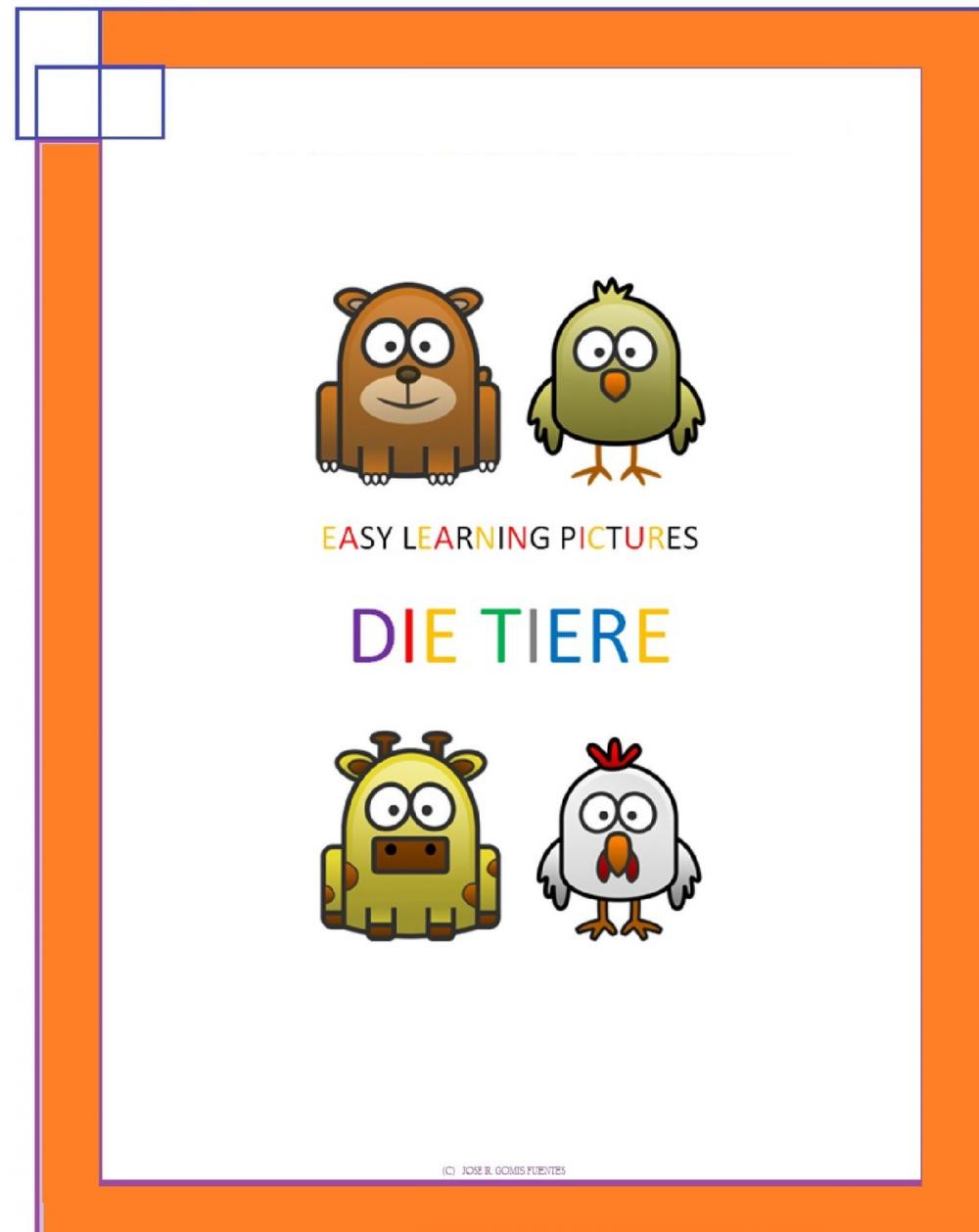 Big bigCover of Easy Learning Pictures. Die Tiere