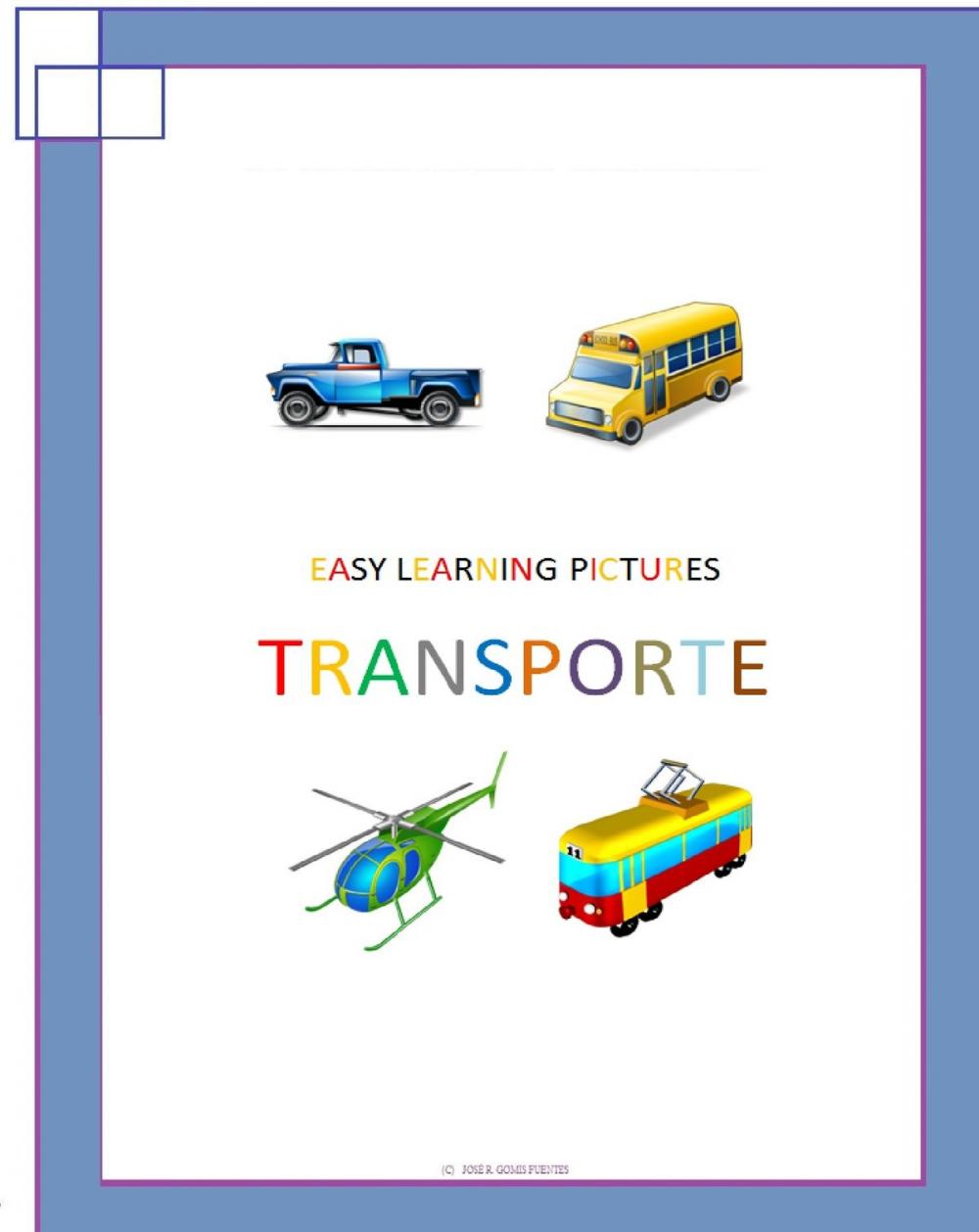 Big bigCover of Easy Learning Pictures. Transporte