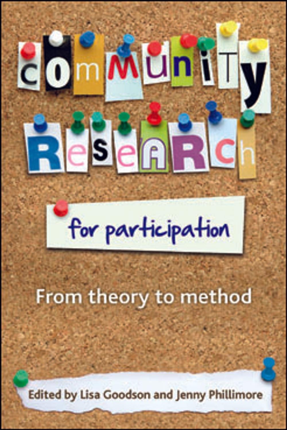 Big bigCover of Community research for participation