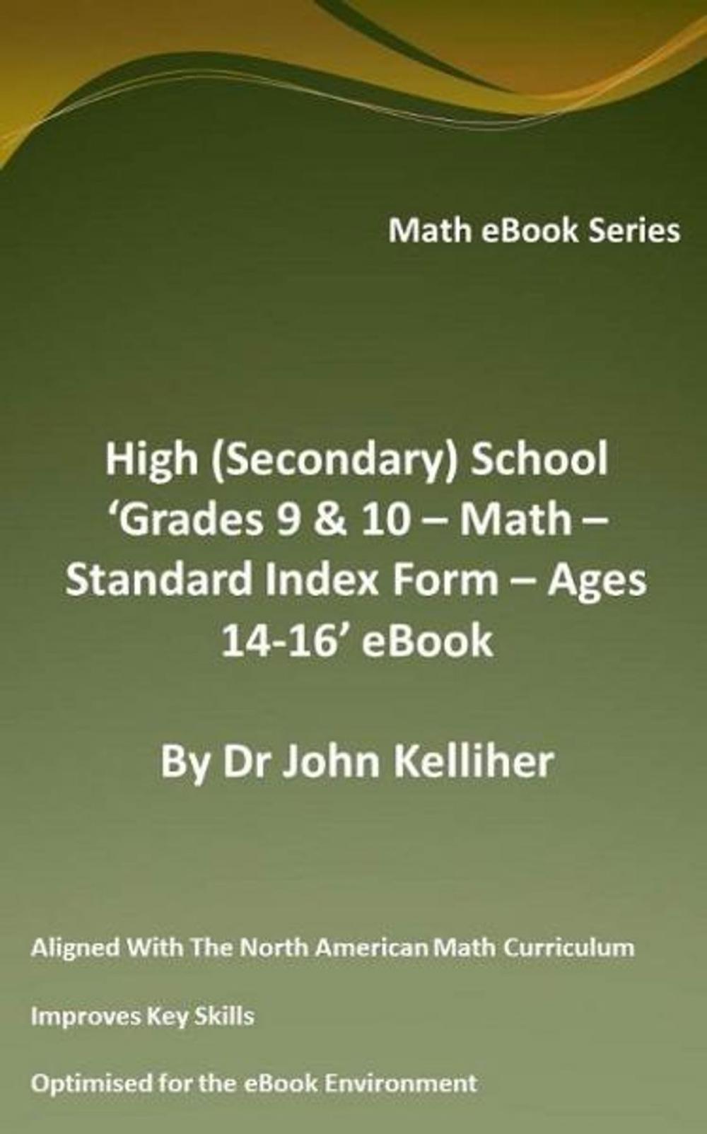 Big bigCover of High (Secondary) School ‘Grades 9 & 10 – Math – Standard Index Form – Ages 14-16’ eBook