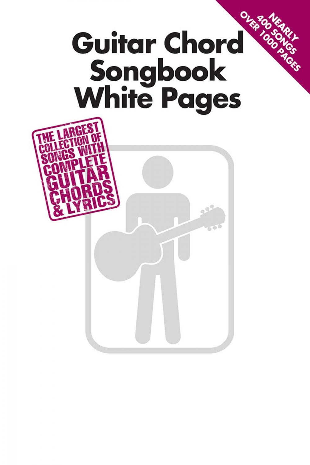 Big bigCover of Guitar Chord Songbook White Pages