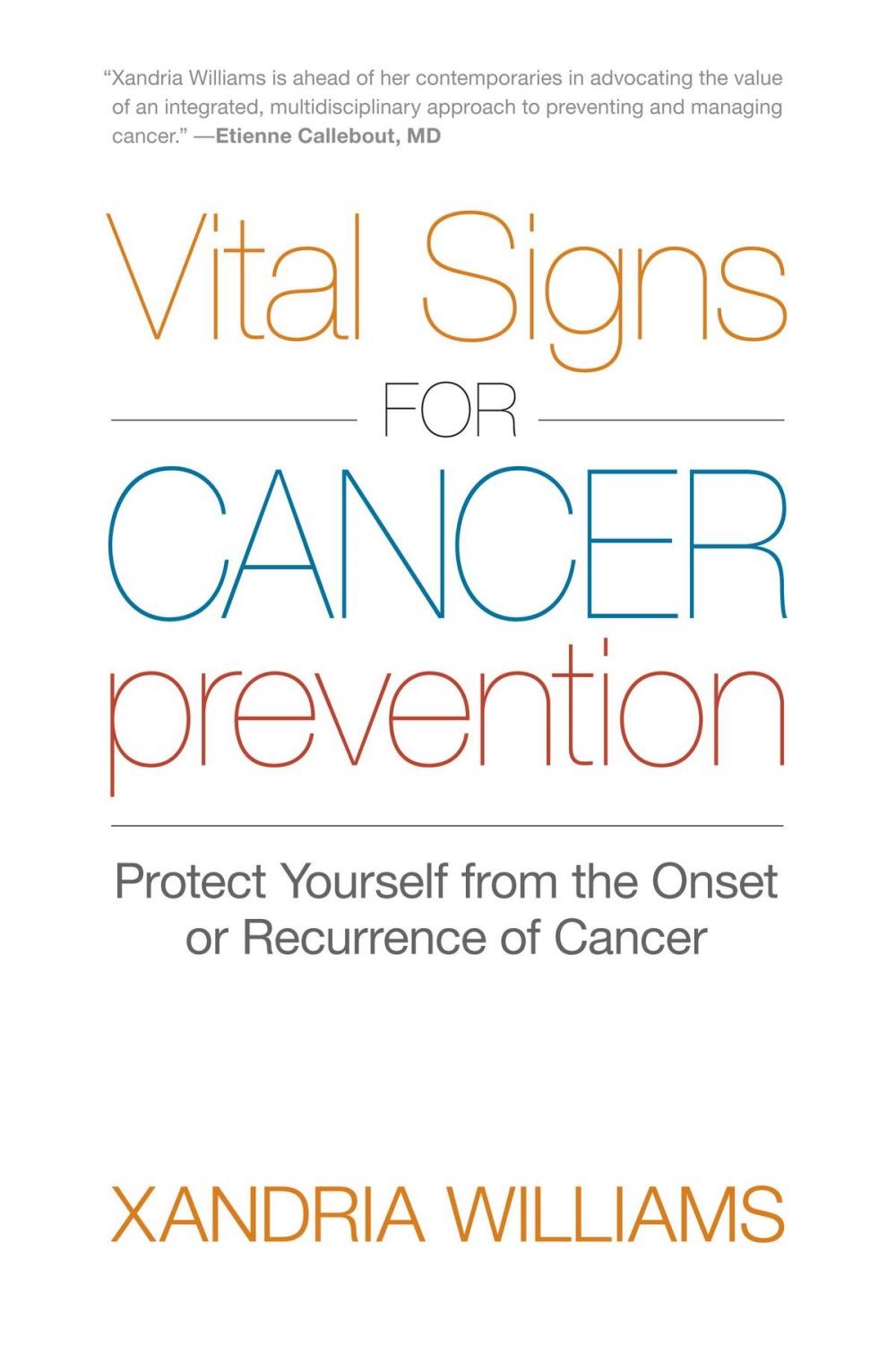 Big bigCover of Vital Signs for Cancer Prevention