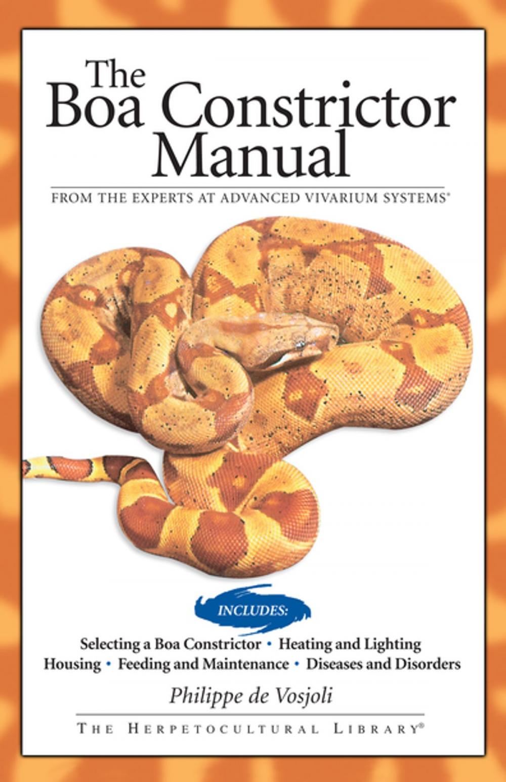 Big bigCover of Boa Constrictor Manual