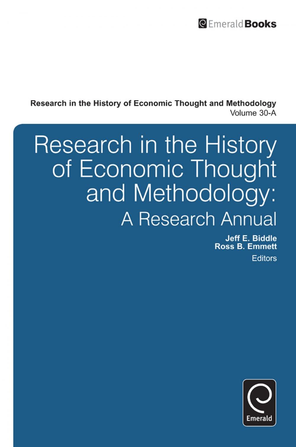 Big bigCover of Research in the History of Economic Thought and Methodology