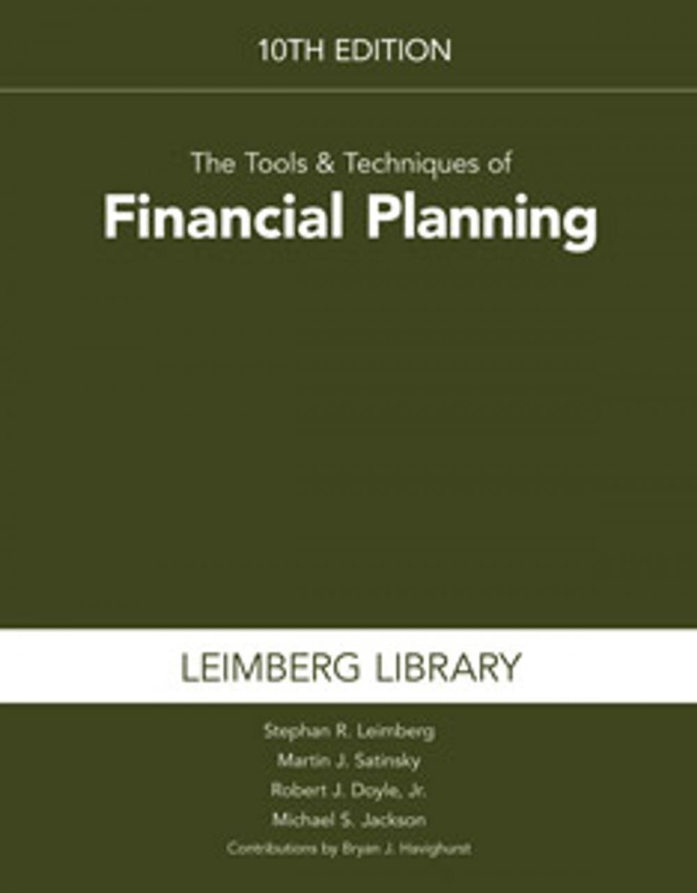 Big bigCover of Tools & Techniques of Financial Planning