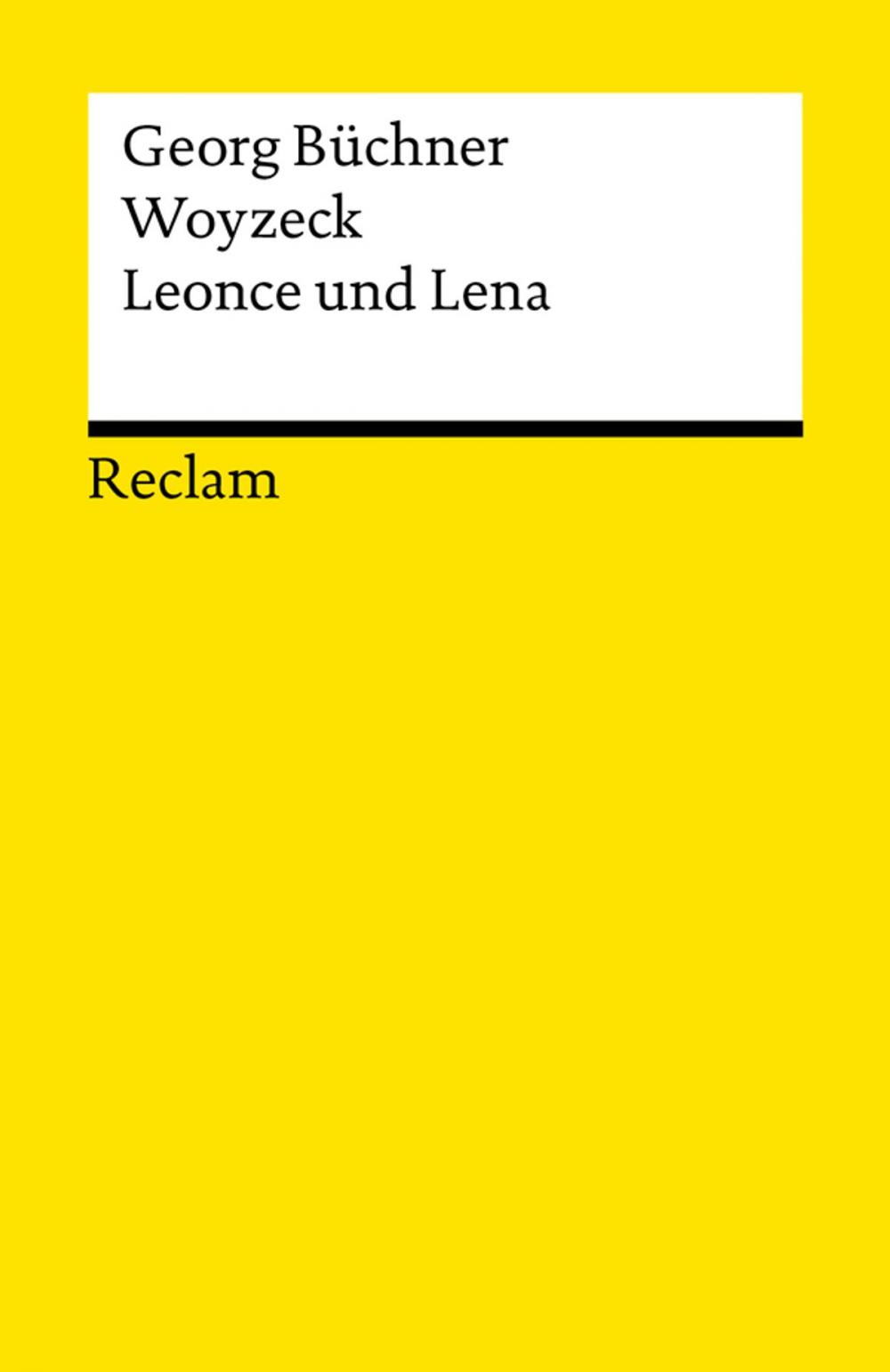 Big bigCover of Woyzeck. Leonce und Lena