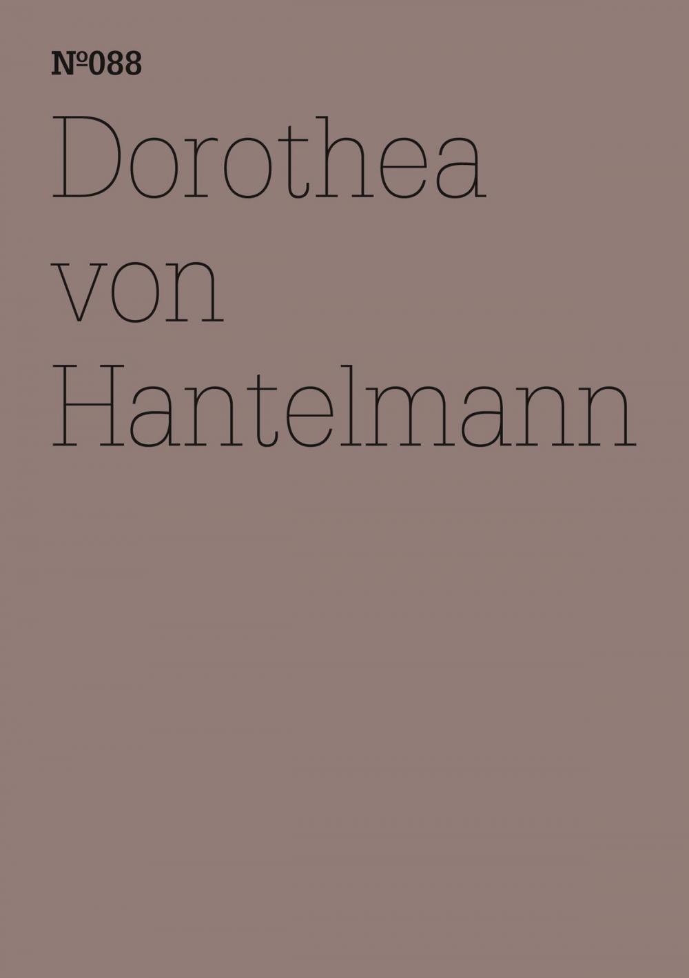 Big bigCover of Dorothea von Hantelmann