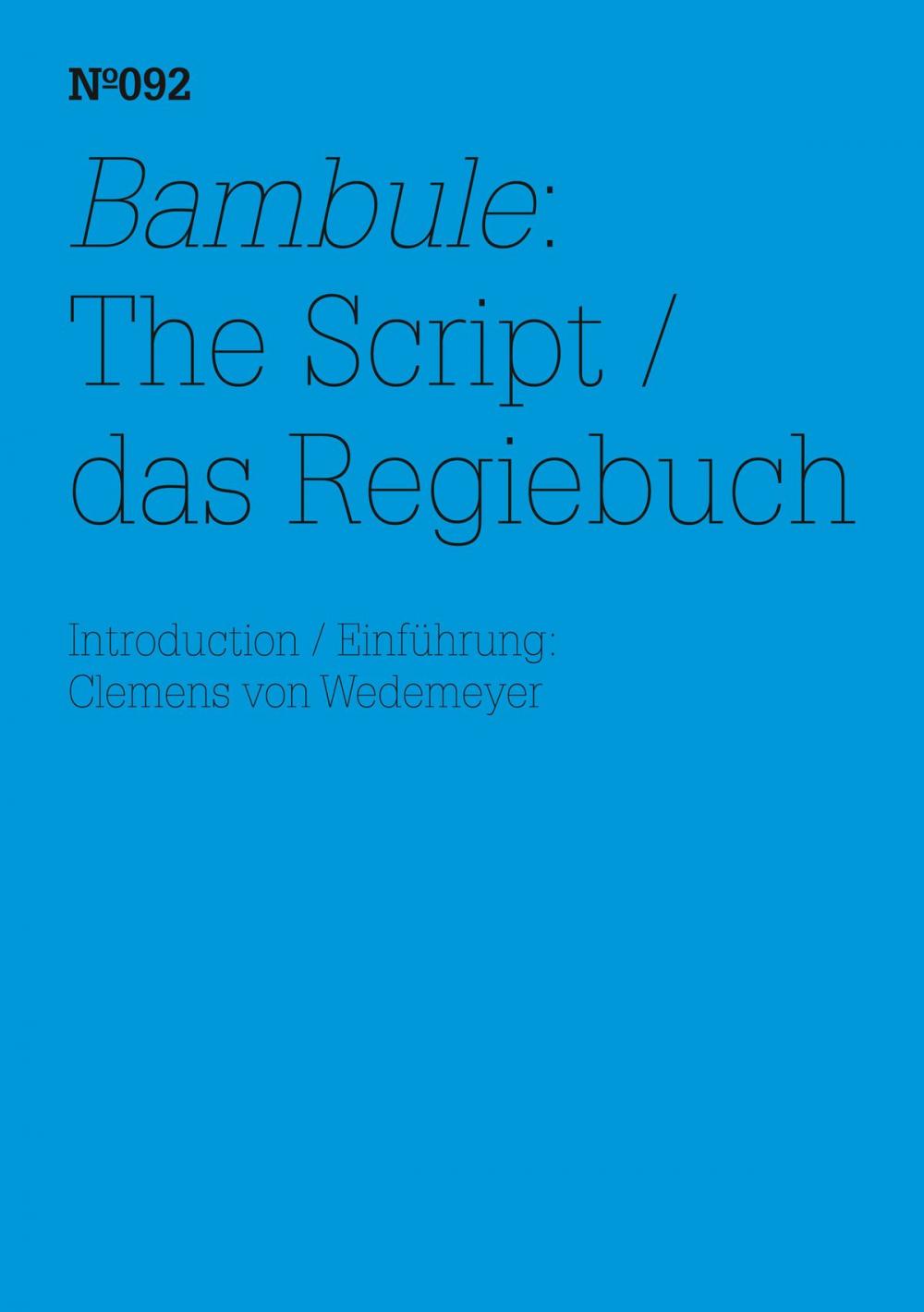 Big bigCover of Bambule: Das Regiebuch