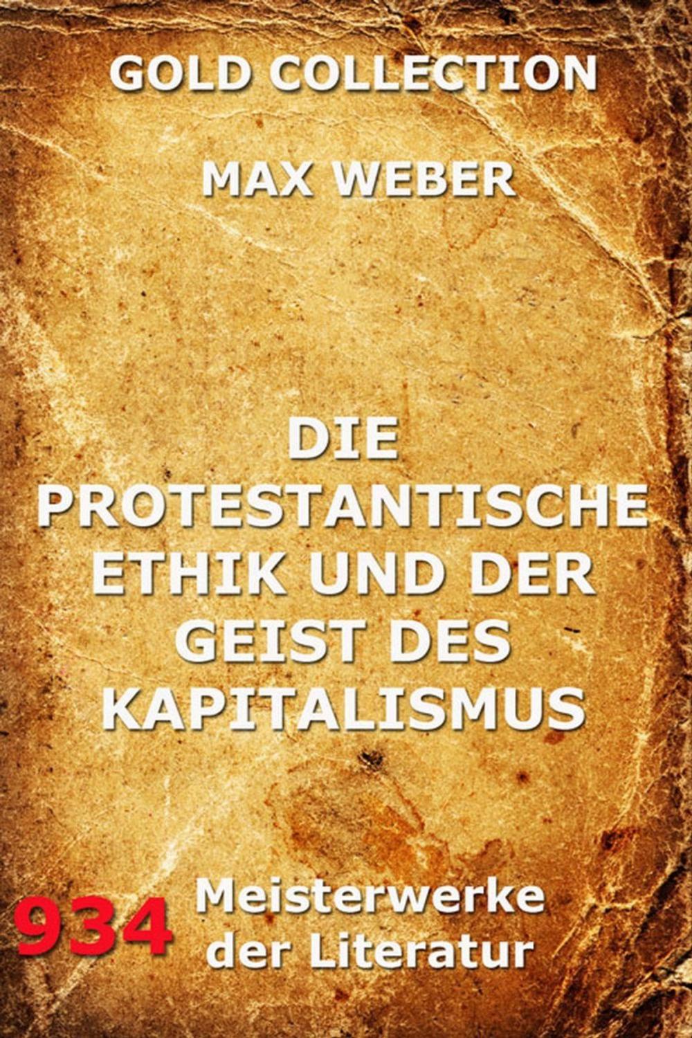 Big bigCover of Die protestantische Ethik und der Geist des Kapitalismus