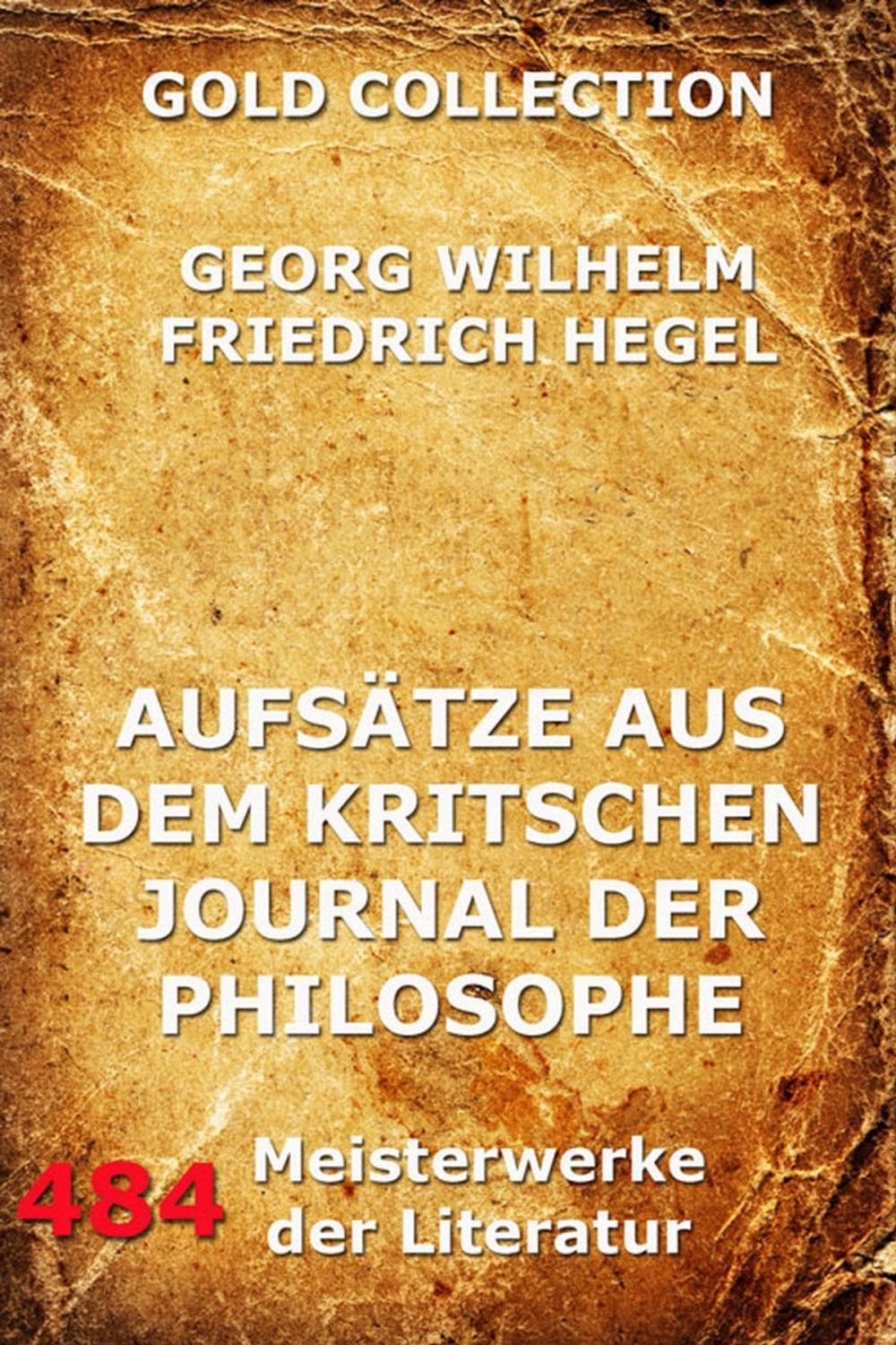 Big bigCover of Aufsätze aus dem kritischen Journal der Philosophie