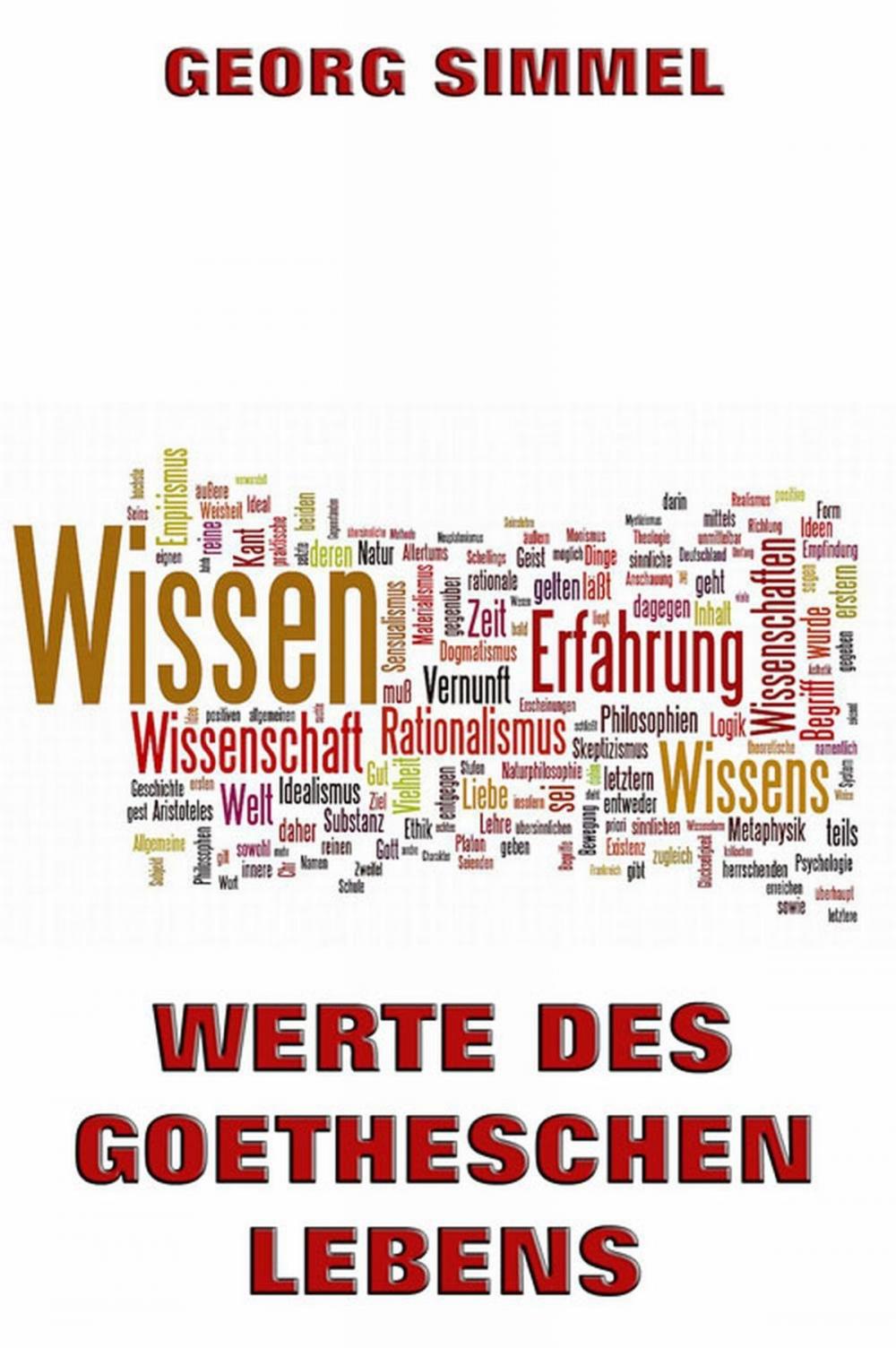 Big bigCover of Werte des Goetheschen Lebens