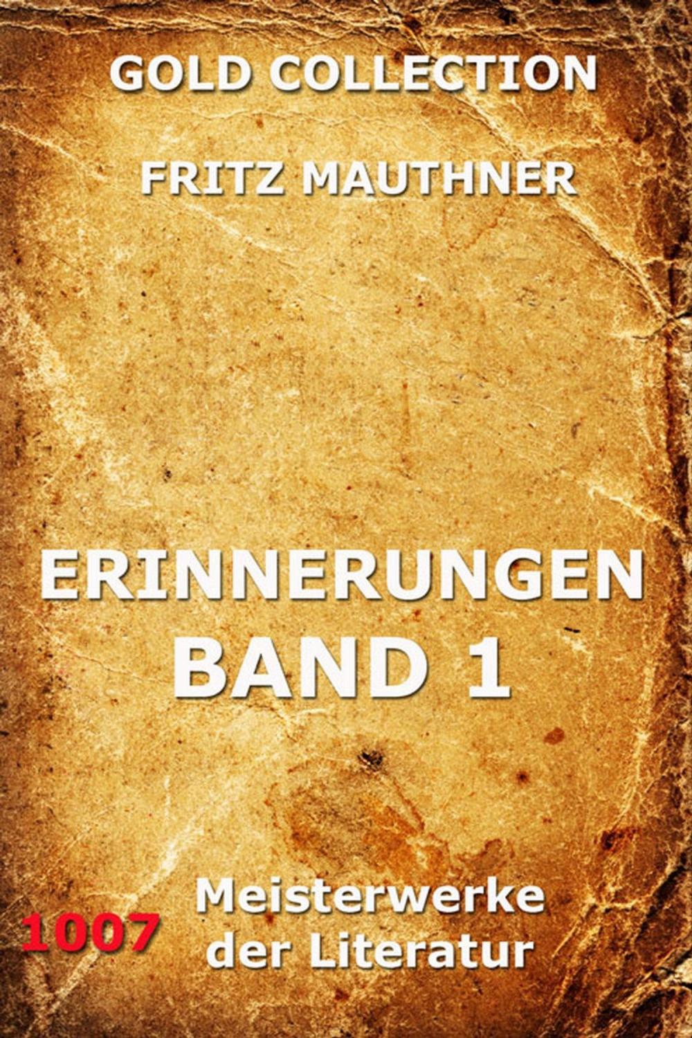 Big bigCover of Erinnerungen, Band 1