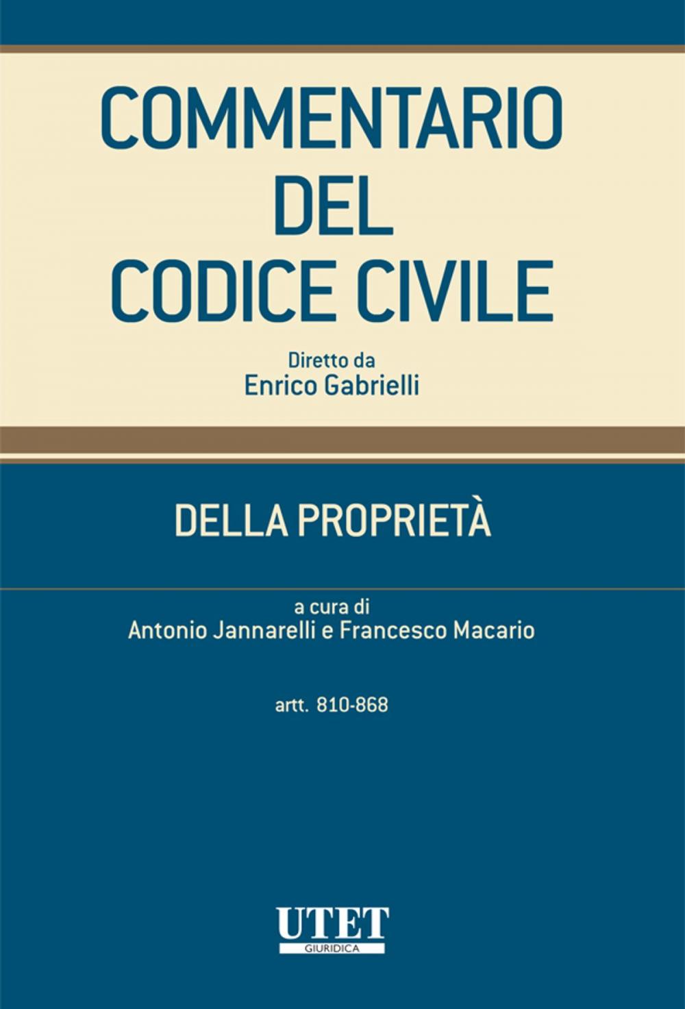 Big bigCover of Della Proprietà - artt. 810-868