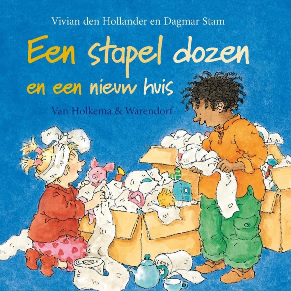 Big bigCover of Een stapel dozen en een nieuw huis