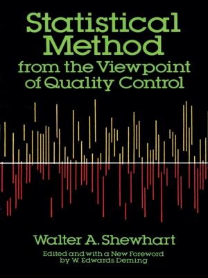 Cover of the book Statistical Method from the Viewpoint of Quality Control by Joseph Conrad