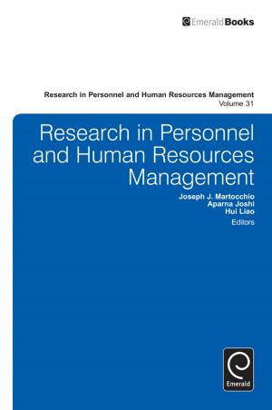 Cover of the book Research in Personnel and Human Resources Management by Jingrong Tong, Landong Zuo