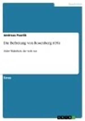 Cover of the book Die Befreiung von Rosenberg (OS) by Niko Mahle