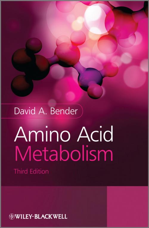 Cover of the book Amino Acid Metabolism by David A. Bender, Wiley