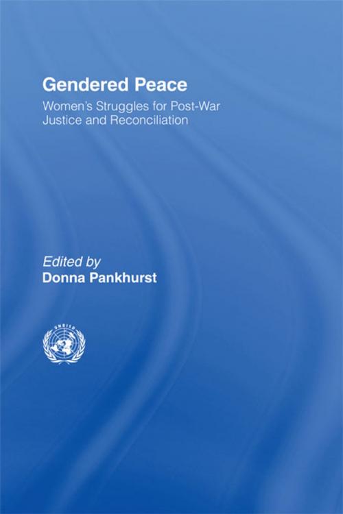 Cover of the book Gendered Peace by , Taylor and Francis
