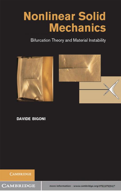 Cover of the book Nonlinear Solid Mechanics by Davide Bigoni, Cambridge University Press