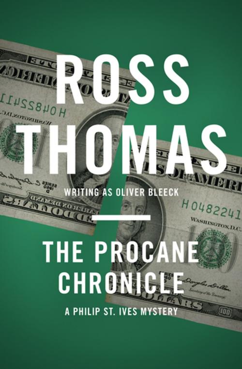 Cover of the book The Procane Chronicle by Ross Thomas, MysteriousPress.com/Open Road