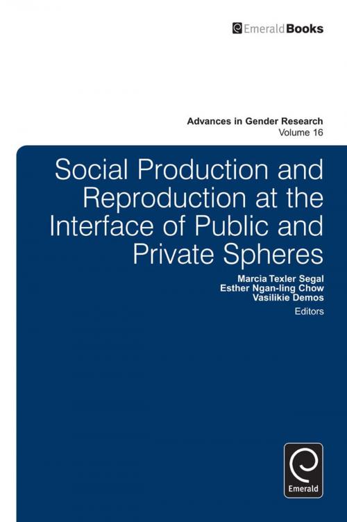 Cover of the book Social Production and Reproduction at the Interface of Public and Private Spheres by , Emerald Group Publishing Limited