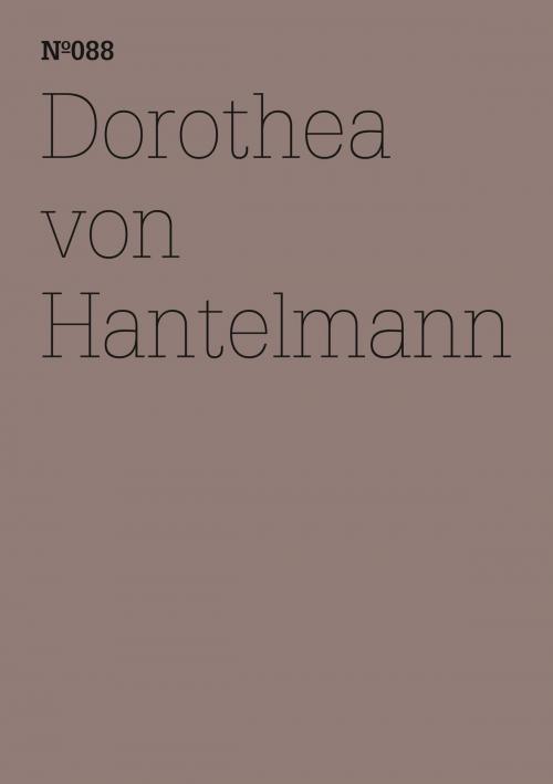 Cover of the book Dorothea von Hantelmann by Dorothea von Hantelmann, Hatje Cantz Verlag