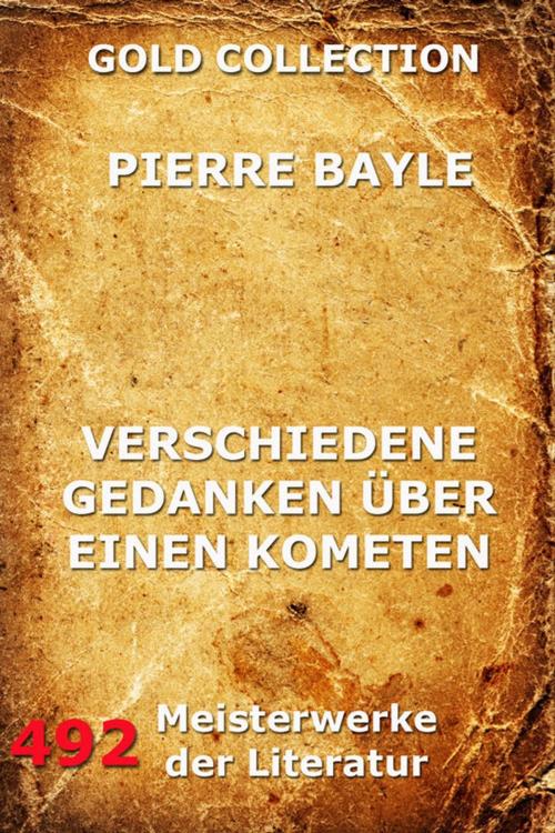 Cover of the book Verschiedene Gedanken über einen Kometen by Pierre Bayle, Jazzybee Verlag