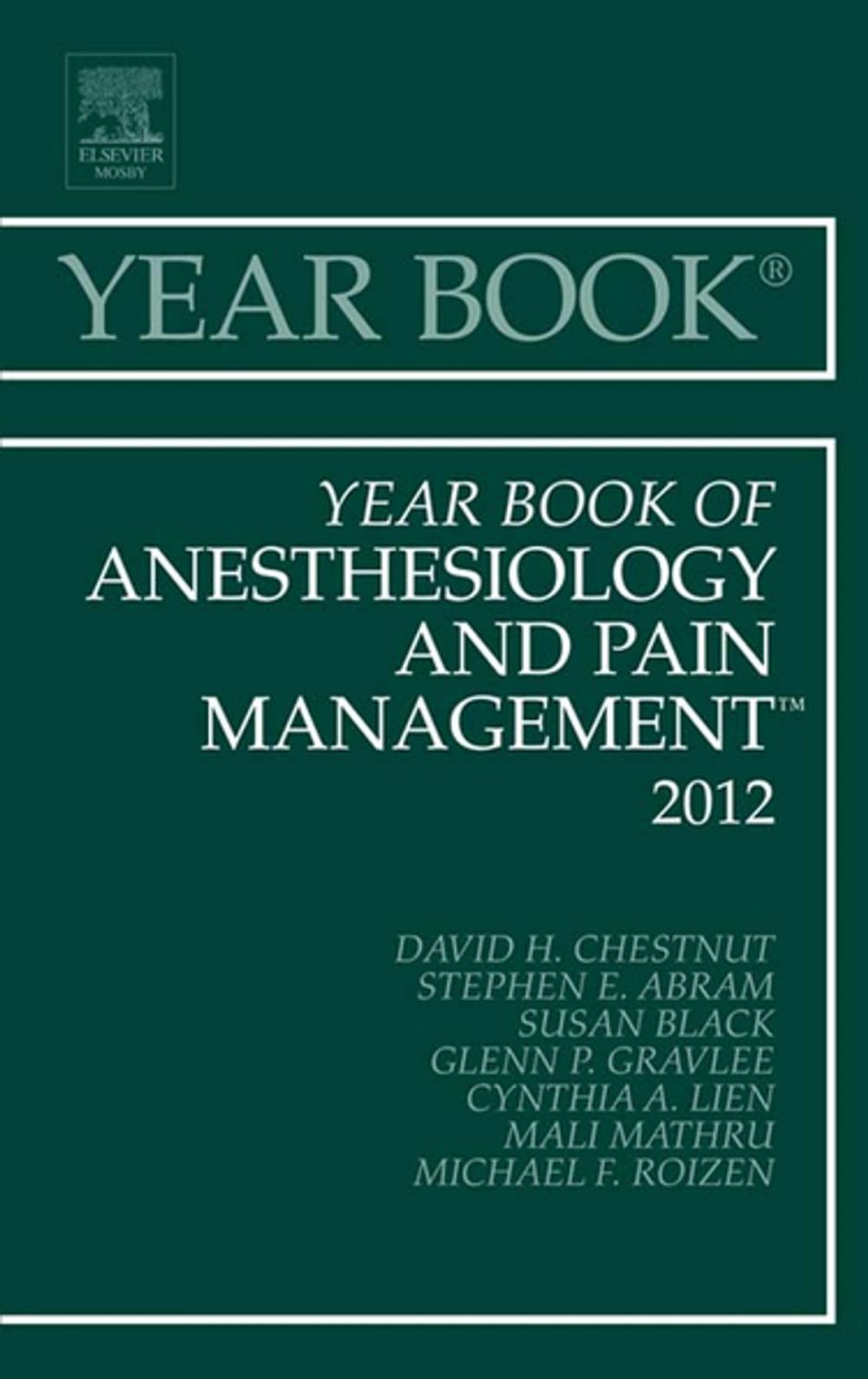 Big bigCover of Year Book of Anesthesiology and Pain Management 2012 - E-Book