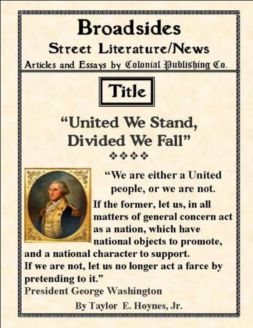 Big bigCover of United We Stand, Divided We Fall