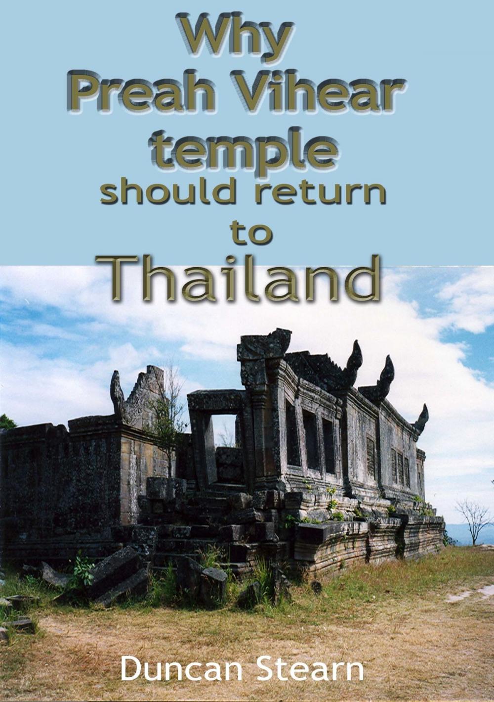 Big bigCover of Why Preah Vihear Should be Returned to Thailand