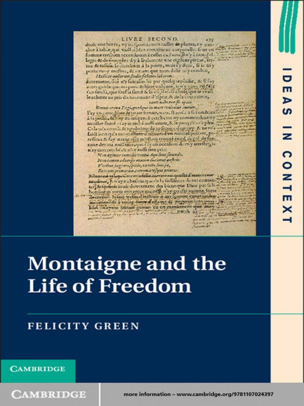 Big bigCover of Montaigne and the Life of Freedom