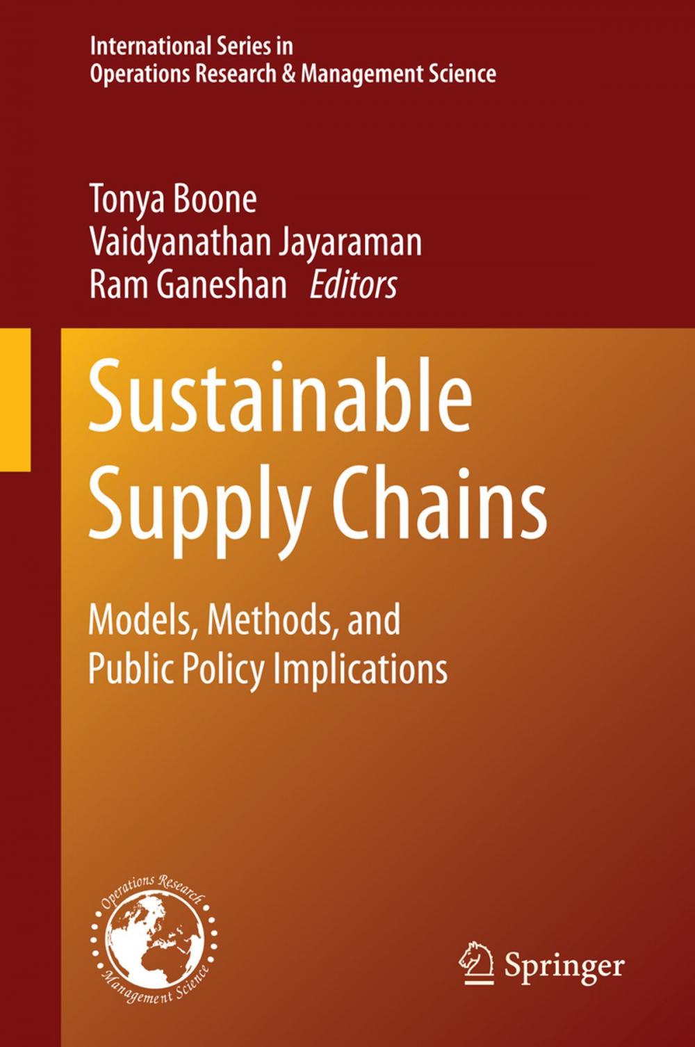 Big bigCover of Sustainable Supply Chains