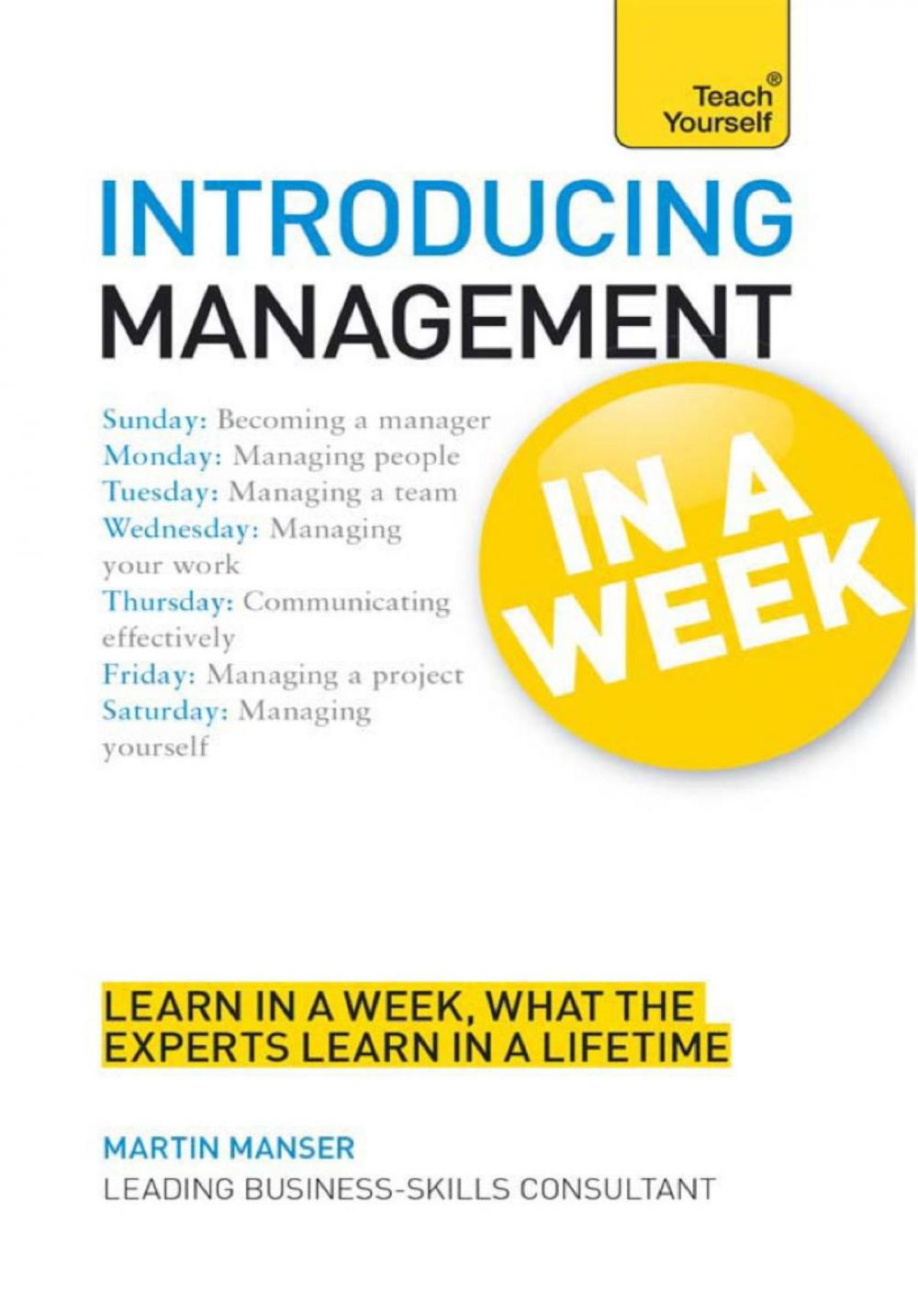 Big bigCover of Introducing Management in a Week: Teach Yourself