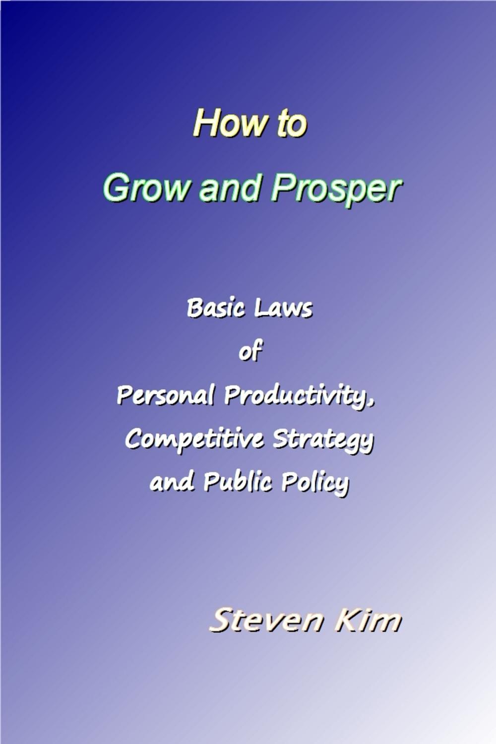 Big bigCover of How to Grow and Prosper