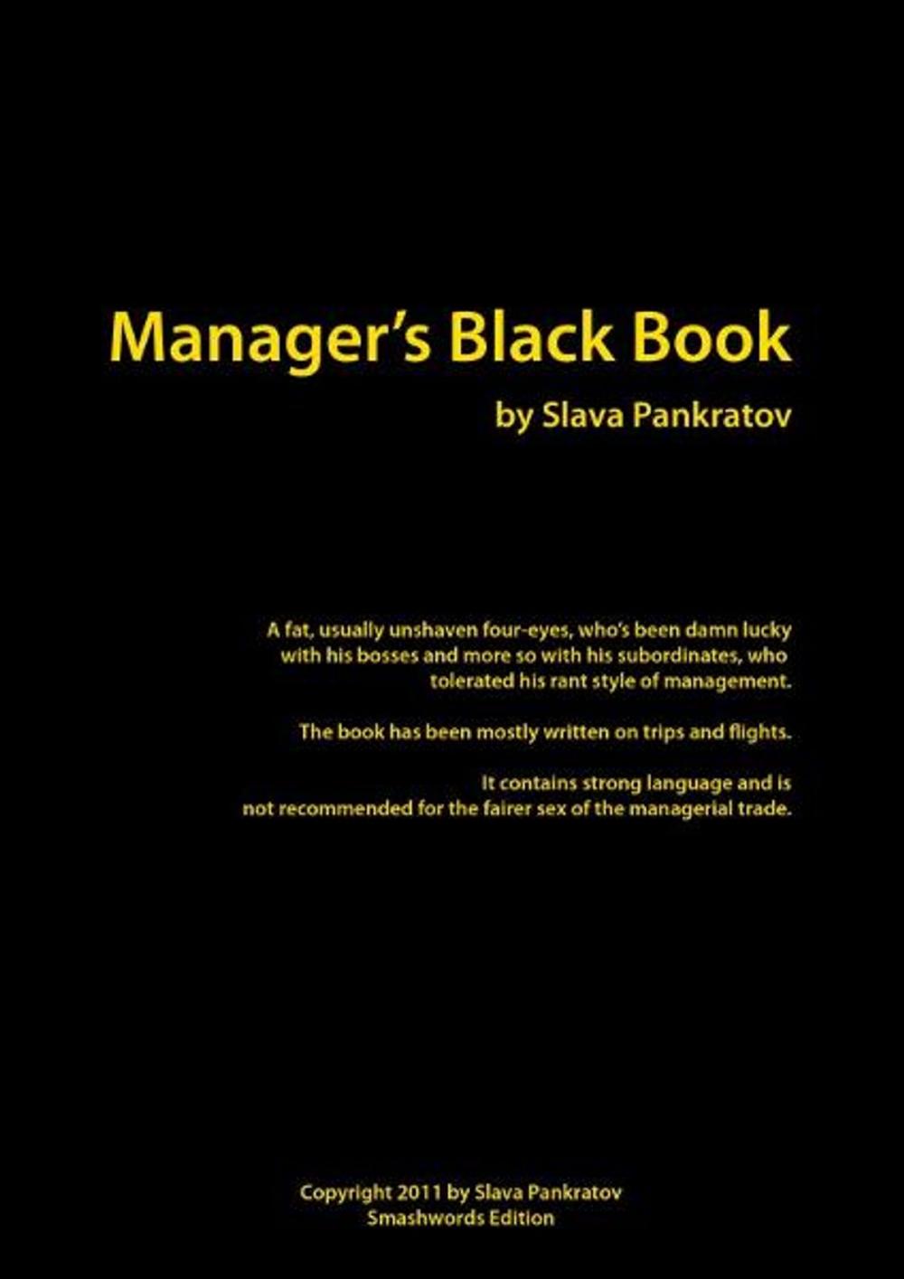 Big bigCover of Manager's Black Book