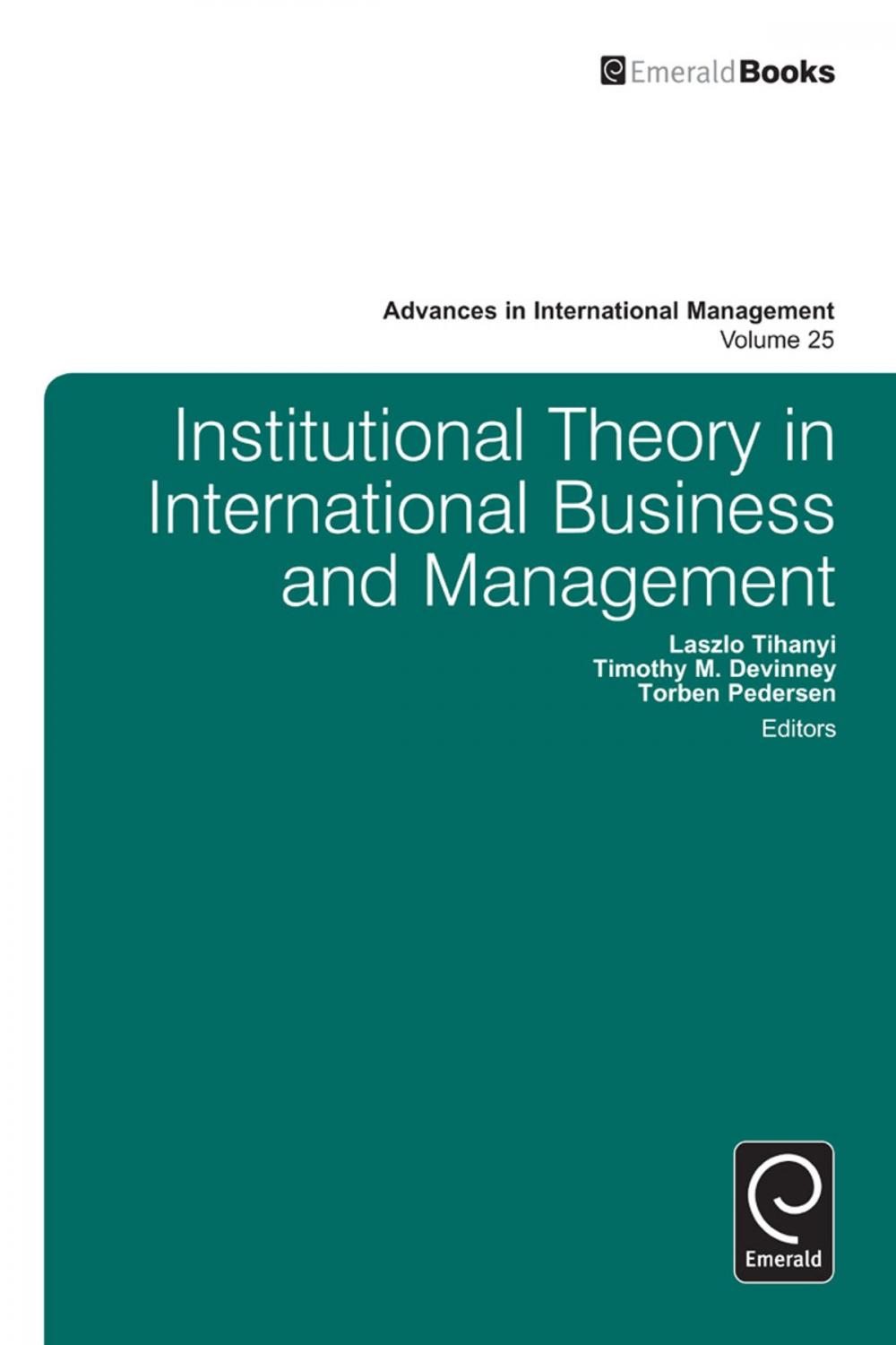 Big bigCover of Institutional Theory in International Business