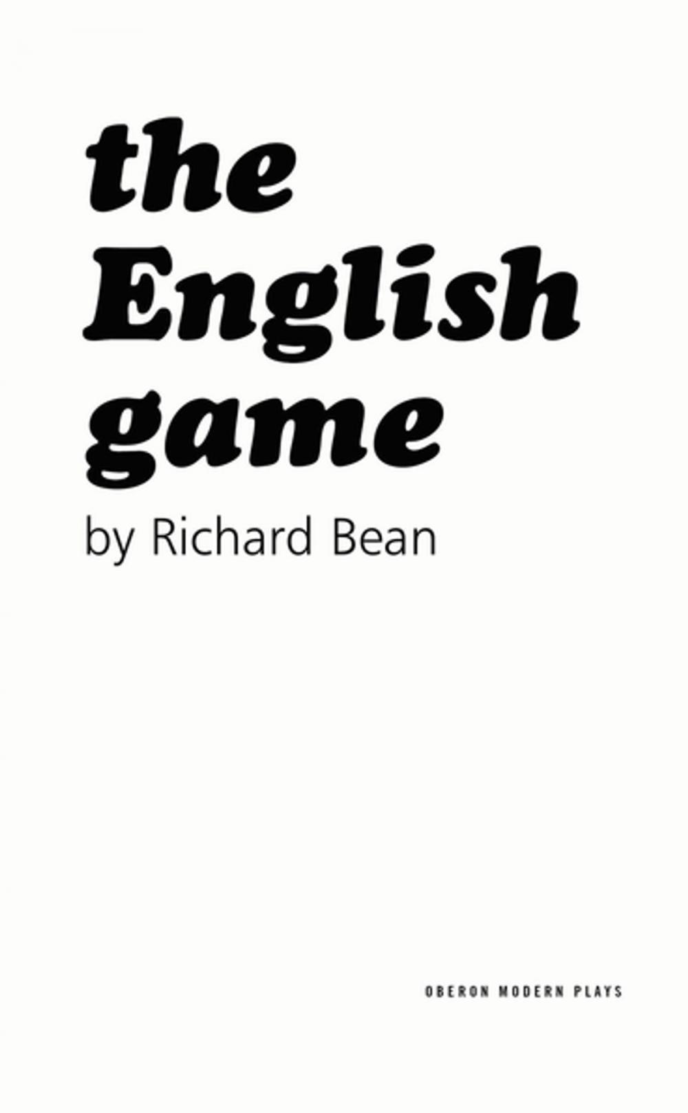 Big bigCover of The English Game