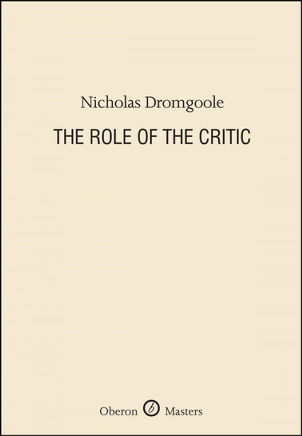 Big bigCover of The Role of the Critic