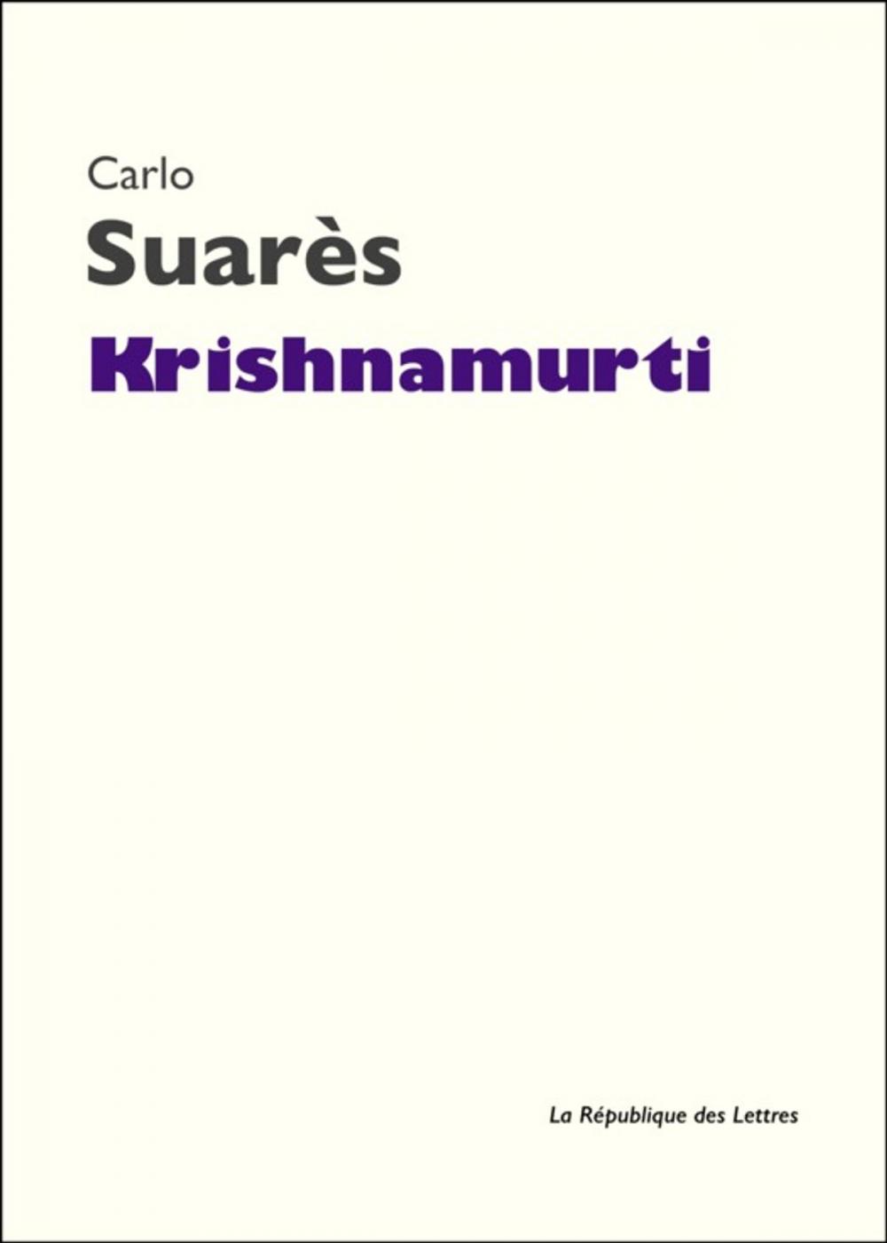 Big bigCover of Krishnamurti