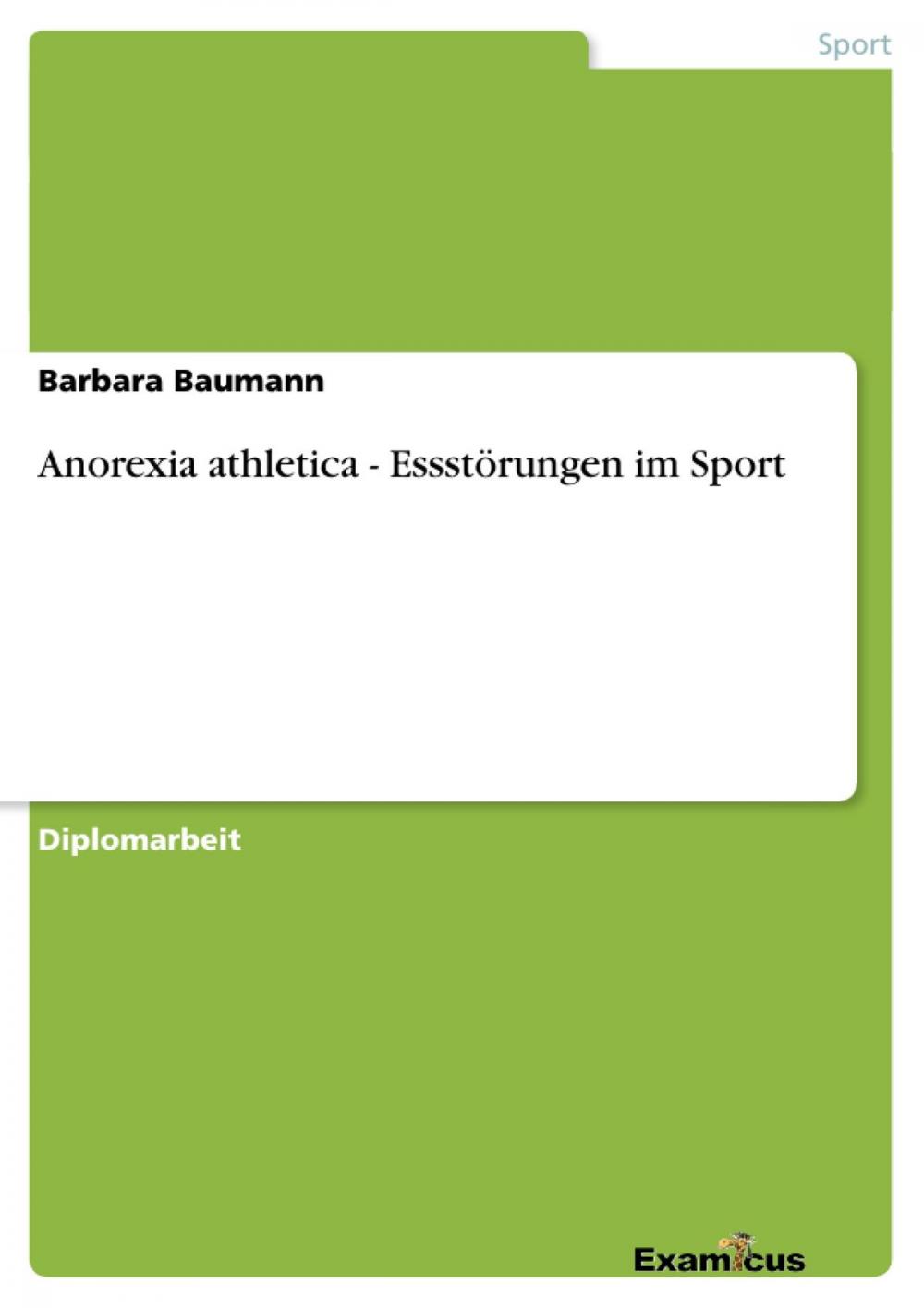 Big bigCover of Anorexia athletica - Essstörungen im Sport