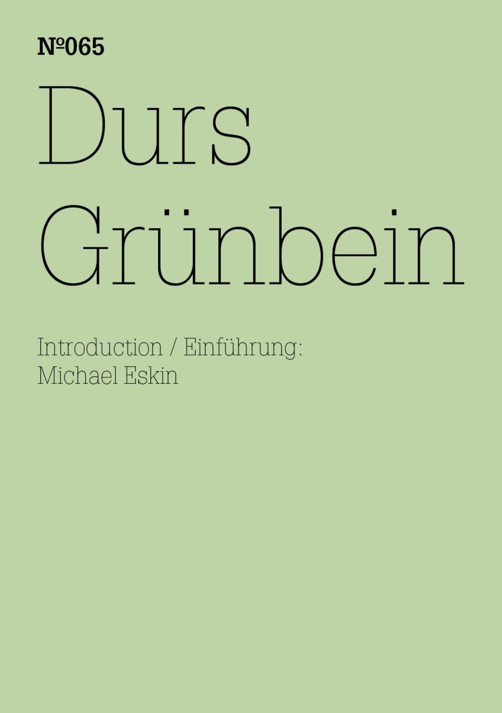 Big bigCover of Durs Grünbein