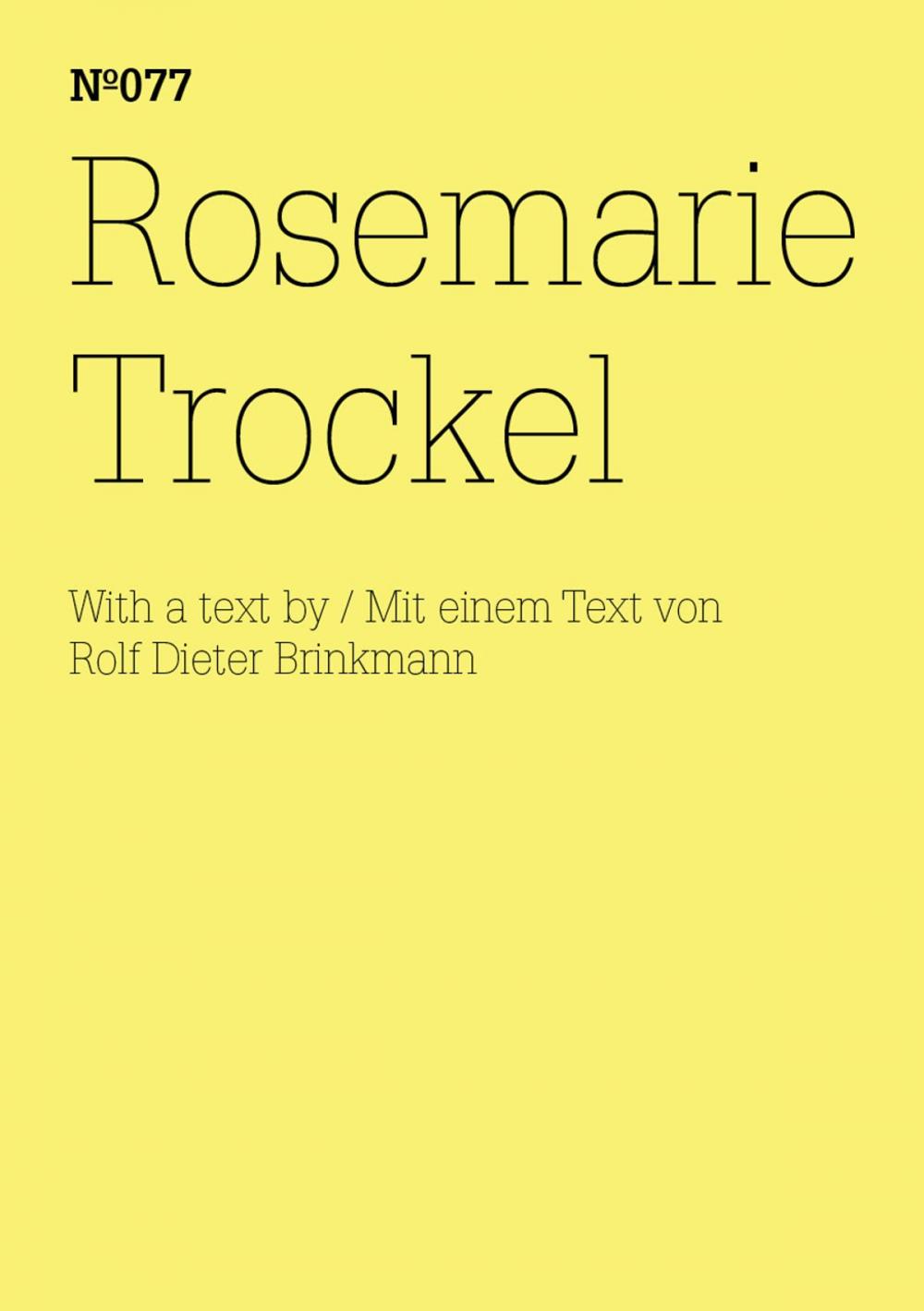 Big bigCover of Rosemarie Trockel