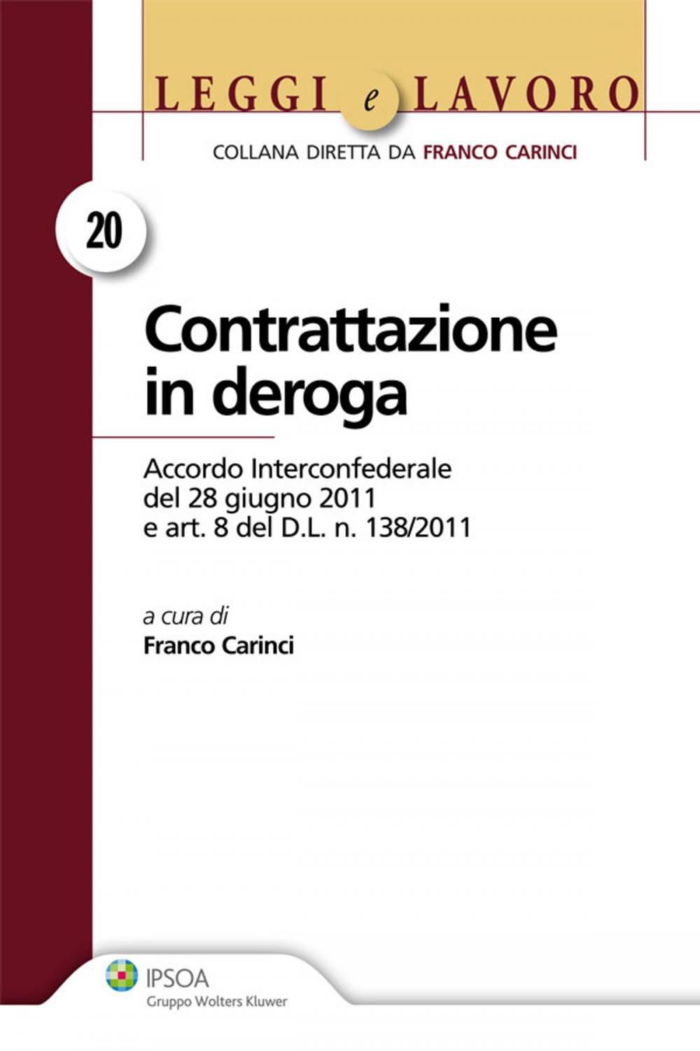 Big bigCover of Contrattazione in deroga